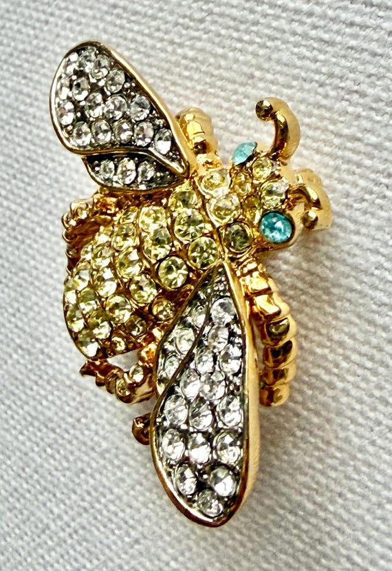 Vintage Kenneth Jay Lane Signed Queen Been Brooch… - image 16