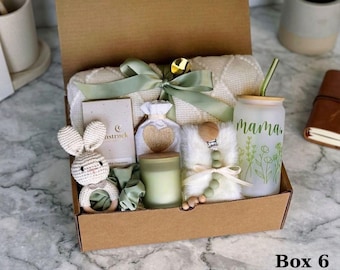 Mothers Day Gift Box, New Mom Gift, Congrats Mama Gift Set, Pregnancy Gift Box, Self Care Gift for Mom, Live Succulent Gift