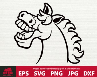 Download Cartoon Horse Svg Etsy PSD Mockup Templates