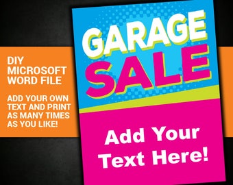 tag sale yard sale garage sale sign community sale