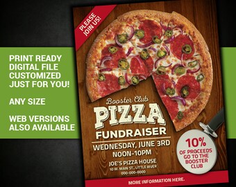 pizza party poster etsy