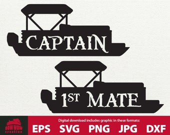 Pontoon Captain Svg Etsy