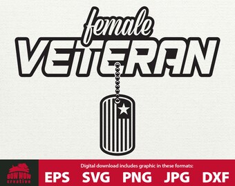 Download Woman Veteran Svg Etsy