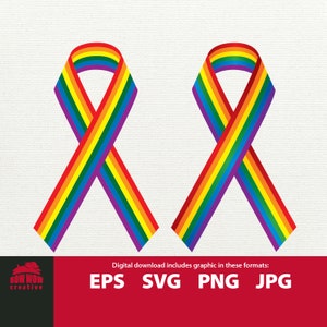LGBT Bewusstsein Band Svg Regenbogen Band Svg Homosexuell Stolz Band Svg Gay Lesben Transgender queer Band Regenbogen Bewusstsein Svg Homosexuell Clipart
