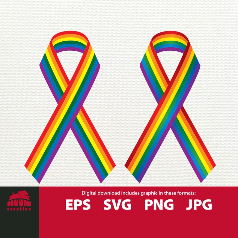 Lgbt Awareness Ribbon Svg Rainbow Ribbon Svg Gay Pride Ribbon Svg Gay Lesbian Transgender Queer Ribbon Rainbow Awareness Svg Gay Clipart Clip Art Art Collectibles Kromasol Com