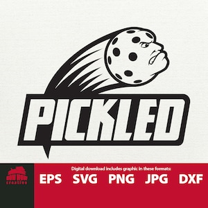 Pickled svg pickleball svg pickleball mascot pickleball clip art pickle ball cutting file gift for pickleball player tshirt mug tumbler