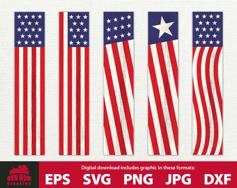 United States American Flag Porch Sign svg bundle farmhouse porch sign svg stars and stripes US flag tall vertical leaner sign cutting file