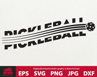 Pickleball svg clipart arquivo de corte de bola de picles eps png jpg dxf design de camiseta pickleball presente para jogador de pickleball amante camiseta caneca copo