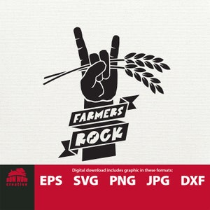 Bauern Rock SVG Bauernhof Svg danken einem Bauern Svg Bauernhof Clipart Unterstützung Landwirte Svg Bauernhof Shirt Design Svg Bauer Svg Bauer schneiden Datei Svg