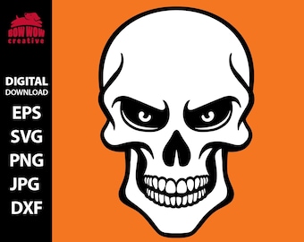 Skull svg skull clip art skull eps human skull skull tattoo file skull vector skull cut file skull cutting file skull png skull goth gift