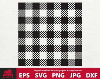 Buffalo Check pattern svg buffalo plaid svg pattern plaid pattern check pattern checkerboard pattern black and white check repeat svg eps