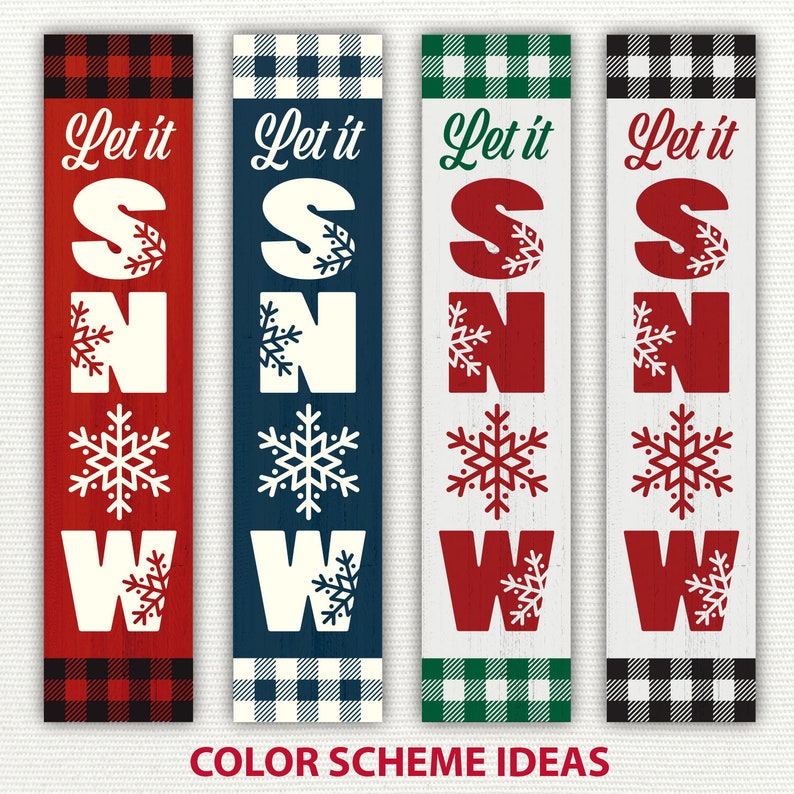 Download Winter porch sign svg let it snow svg vertical winter sign ...