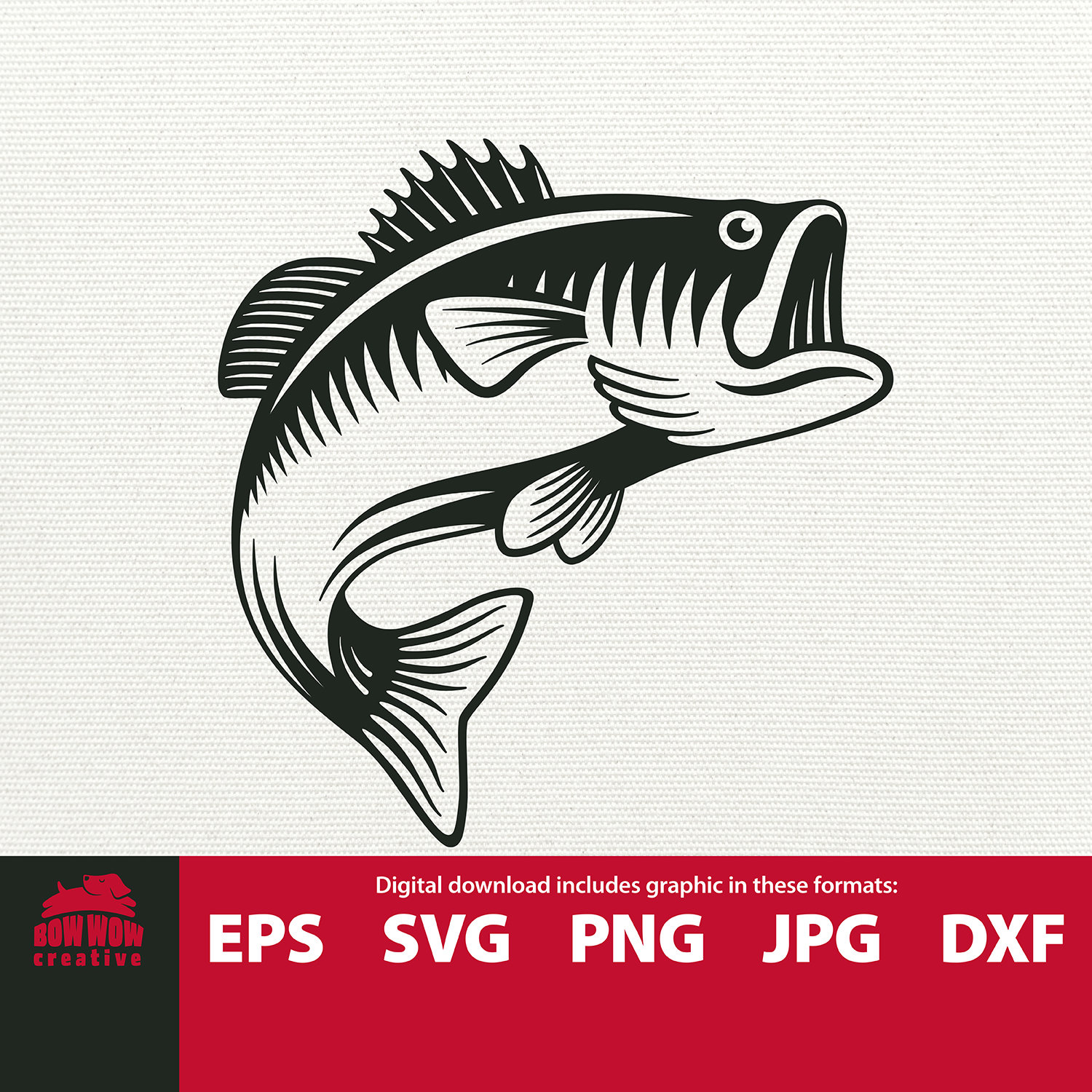 Jumping bass svg jumping fish fishing svg fish svg fish ...