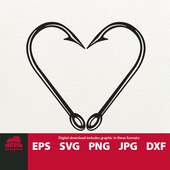 Free Free 348 Fishing Hook Heart Svg SVG PNG EPS DXF File