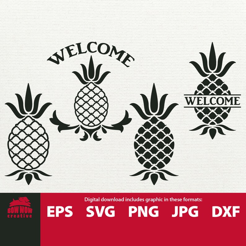 Pineapple svg bundle pineapple cutting file Etsy