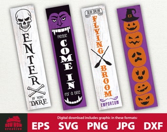 Zestaw znaków na werandę Halloween svg 2 Zestaw znaków na Halloween Zestaw znaków na Halloween svg Zestaw znaków na Halloween svg Znak pionowy na Halloween svg pionowy svg eps