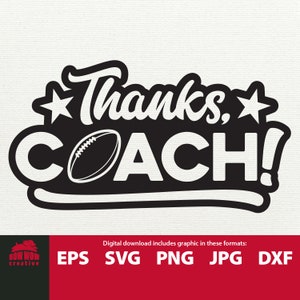 Danke Fußball Coach svg Football Coach svg Geschenk für Fußball Trainer Fußball Trainer Danke Trainer Dank Trainer svg eps