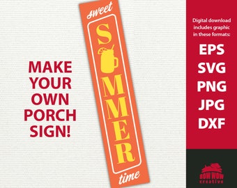Słodki letni czas Lemonade Porch Sign svg słoik typu mason cytrynowy klin letni ganek chudy svg pionowy znak powitalny letni znak dekoracja plik do cięcia