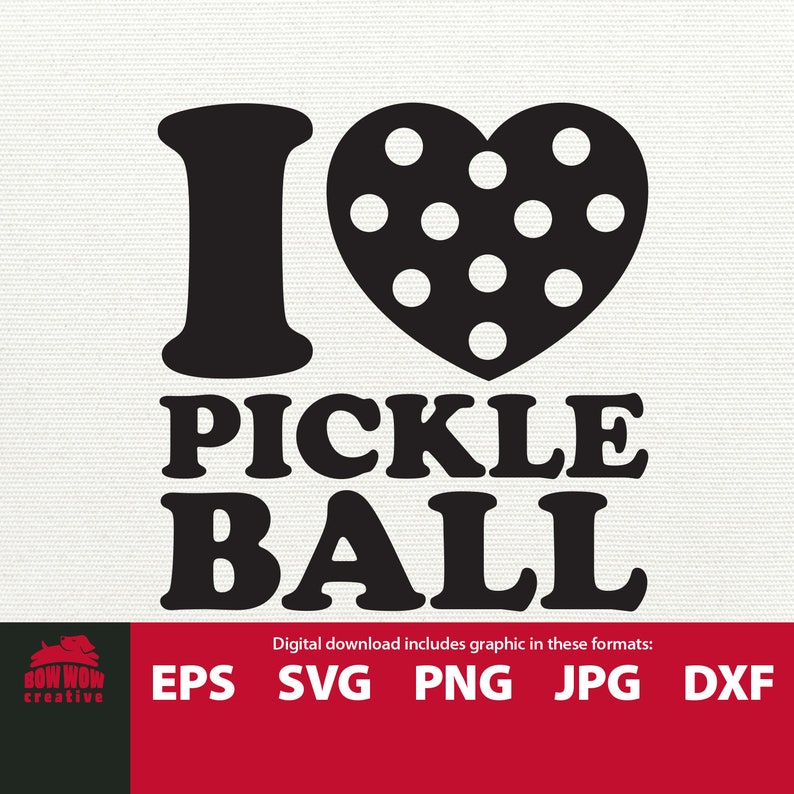 Download I Love Pickleball svg pickleball eps pickleball clip art ...