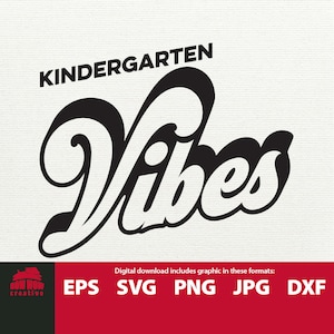 Kindergarten Vibes svg kindergarten svg kindergarten svg kindergarten cutting file kindergarten svg pkindergarten clipart kindergarten svg