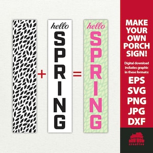 Spring porch sign svg spring svg vertical spring sign hello spring spring sign svg spring sign spring sign svg tall spring sign cutting file