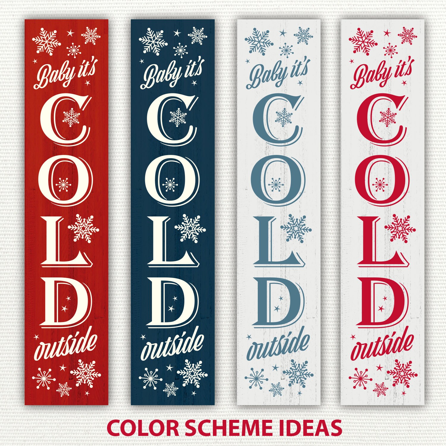 Baby Its Cold Outside Porch Sign Svg Vertical Sign Winter Svg Winter ...