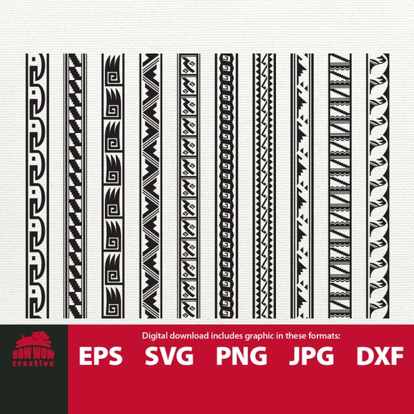 Southwest border svg southwestern svg indian pattern svg native american pattern southwestern divider border clipart svg png  cutting files