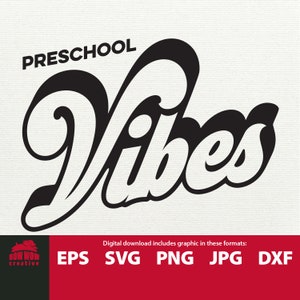 Preschool Vibes svg preschool svg preschool  svg back to school svg preschool cutting file preschool svg preschool clipart preschool svg