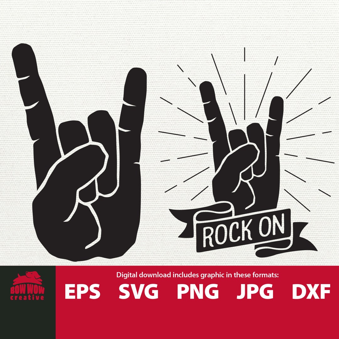 Rock on Svg Rock Svg Rock and Roll Svg Rock Tshirt Design Rock Star Svg ...