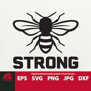 Bee Strong SVG Be Strong svg Stärke svg Stärke Spruch Schneidedatei inspirational svg Motivationsshirt svg datei motivations svg