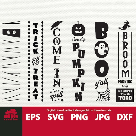 Download Halloween Porch Sign Svg Bundle Halloween Sign Bundle Etsy
