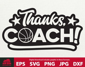 Thanks Basketball Coach svg Basketball Coach svg gift for basketball coach basketball coach thank you coach appreciation thanks coach svg