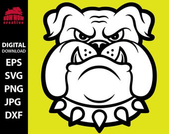 Bulldog Mascot svg bulldog logo bulldog school logo svg bulldog head svg bulldog school mascot bulldog svg bulldog clip art svg eps file