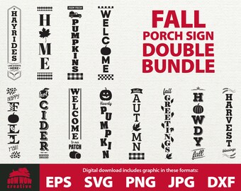 Fall porch sign svg bundle fall porch sign bundle fall svg fall svg bundle autumn svg bundle vertical fall sign svg fall welcome sign svg