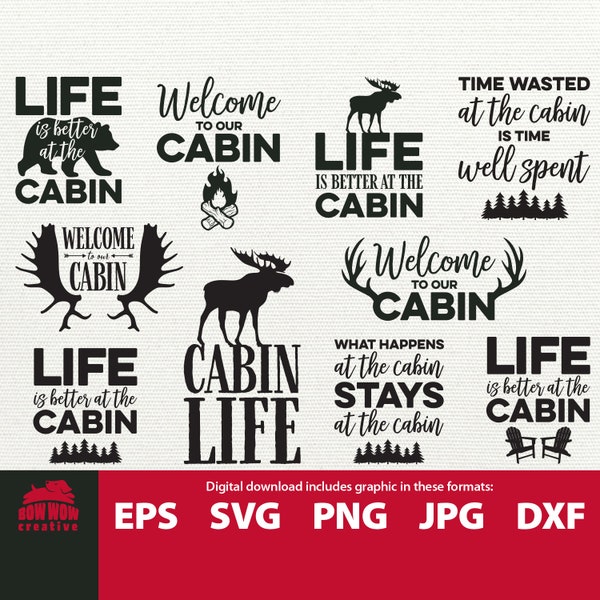Cabin Quotes svg bundle cabin svg bundle cabin quotes bundle cabin sayings bundle cabin clip art svg eps dxf png jpg cutting files