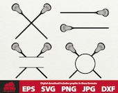 Lacrosse Sticks Monogram Bundle lacrosse clipart lacrosse circle monogram lacrosse split monogram lacrosse tshirt design svg eps file