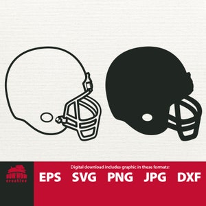 Football Helmet svg football helmet clipart clip art football helmet eps football helmet silhouette football svg eps png dxf file