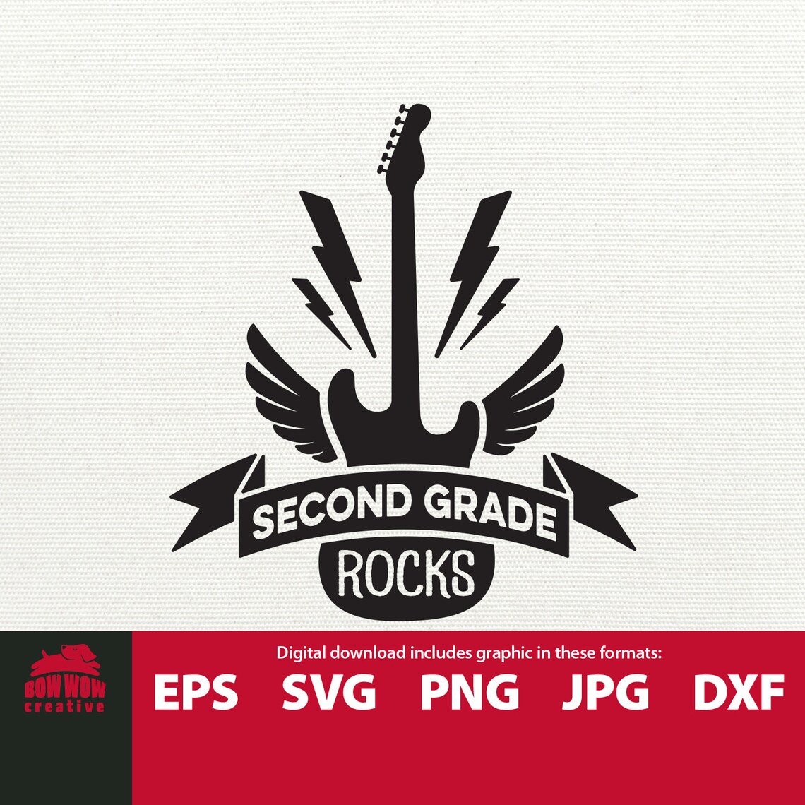 Second Grade Rocks Graphics Second Grade Rocks Second Grade Svg Back to School Svg Second Grade ...
