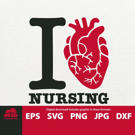 Download I Love Nursing Svg Nurse Svg I Heart Nursing Nurse Clipart Etsy