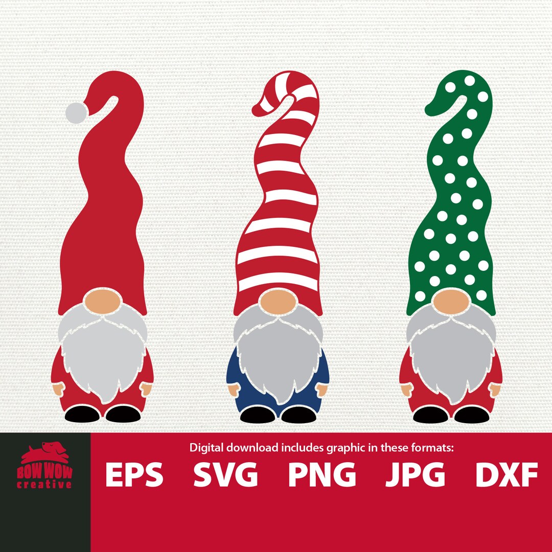 Christmas Gnome SVG Bundle Gnome Svg Gnome Clipart Gnome Cutting File ...