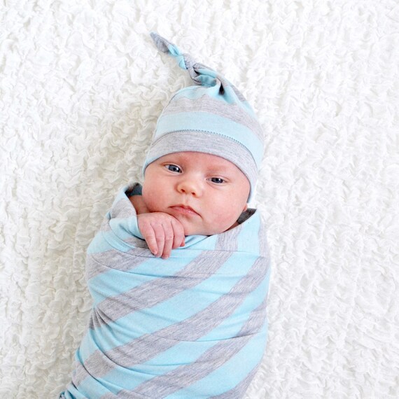 Blue & gray stripes miracle 2025 blanket