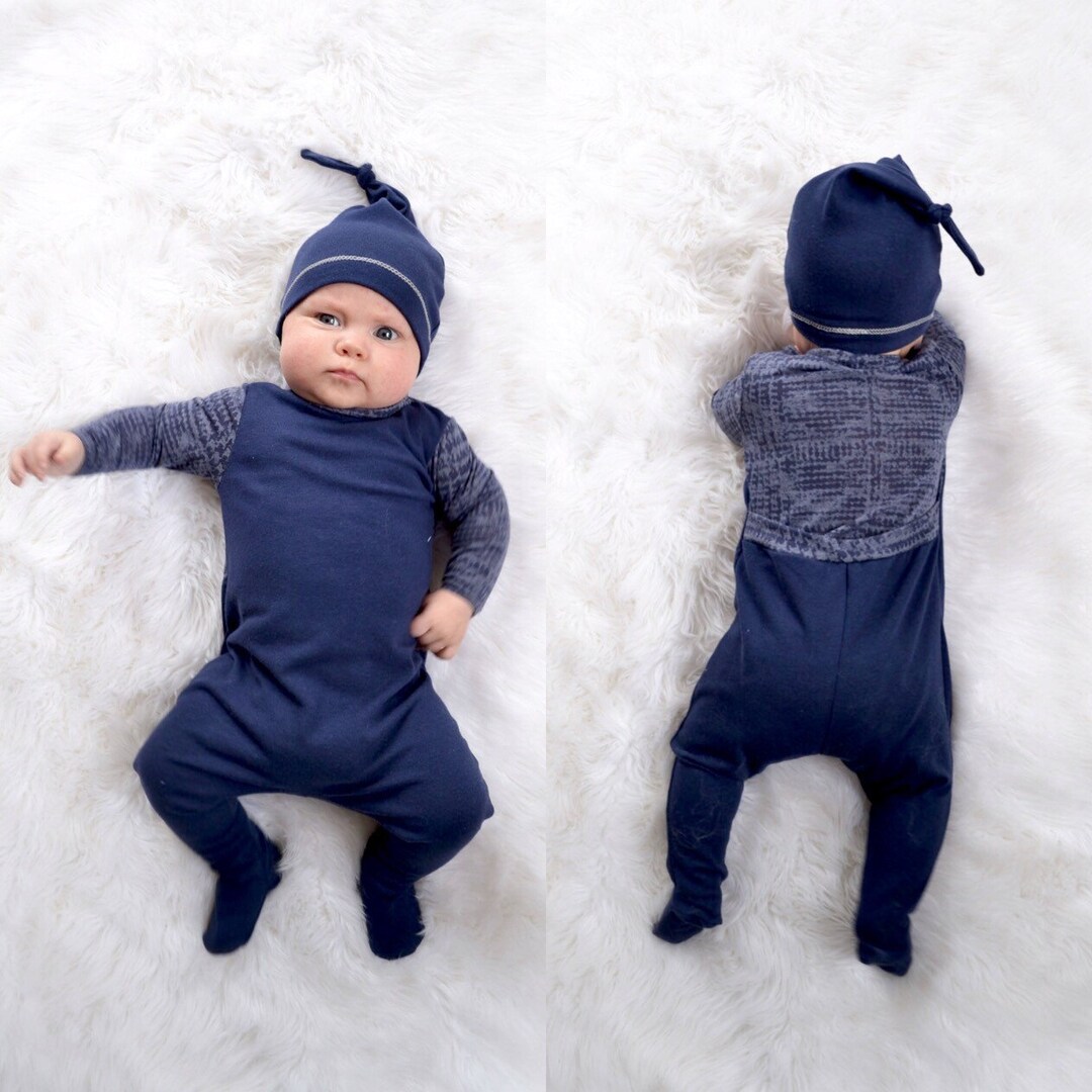 Baby Boy Footie Romper. Take Home Outfit. HEAD FIRST Read Etsy