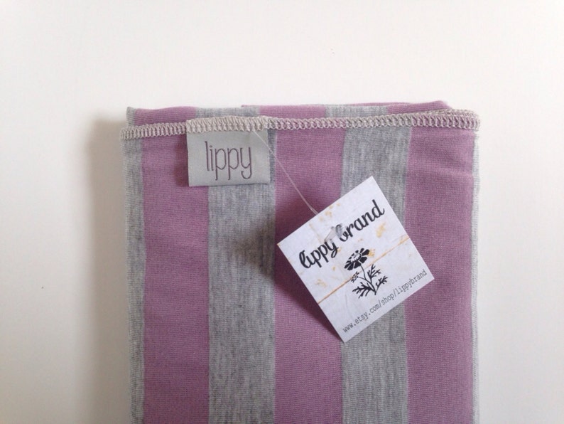 Baby Girl Swaddle Blanket. Purple/ Gray Stripes. Soft and Etsy
