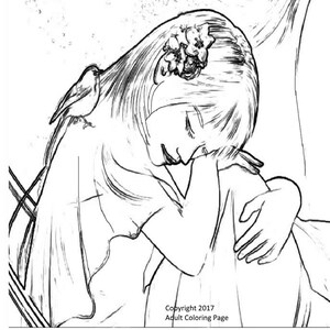 Download Printable Adult Coloring Page People Figure 14 Instant Etsy