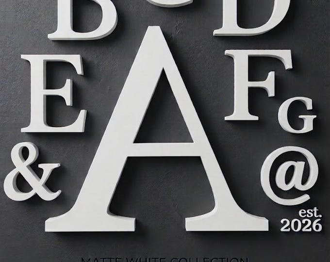 Featured listing image: 3D House Numbers Outdoor, Custom Weatherproof Letters, Modern Address Sign, Personalized Business Logo Sign, Exterior Wall Décor