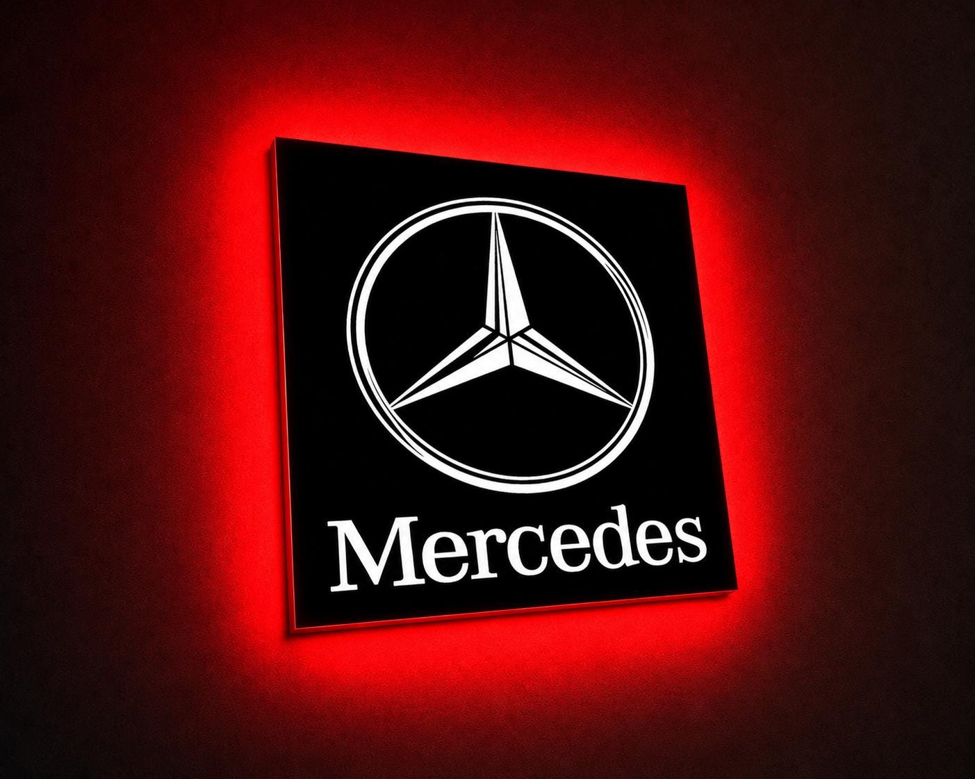 Mercedes Led Illuminated Sign - Etsy