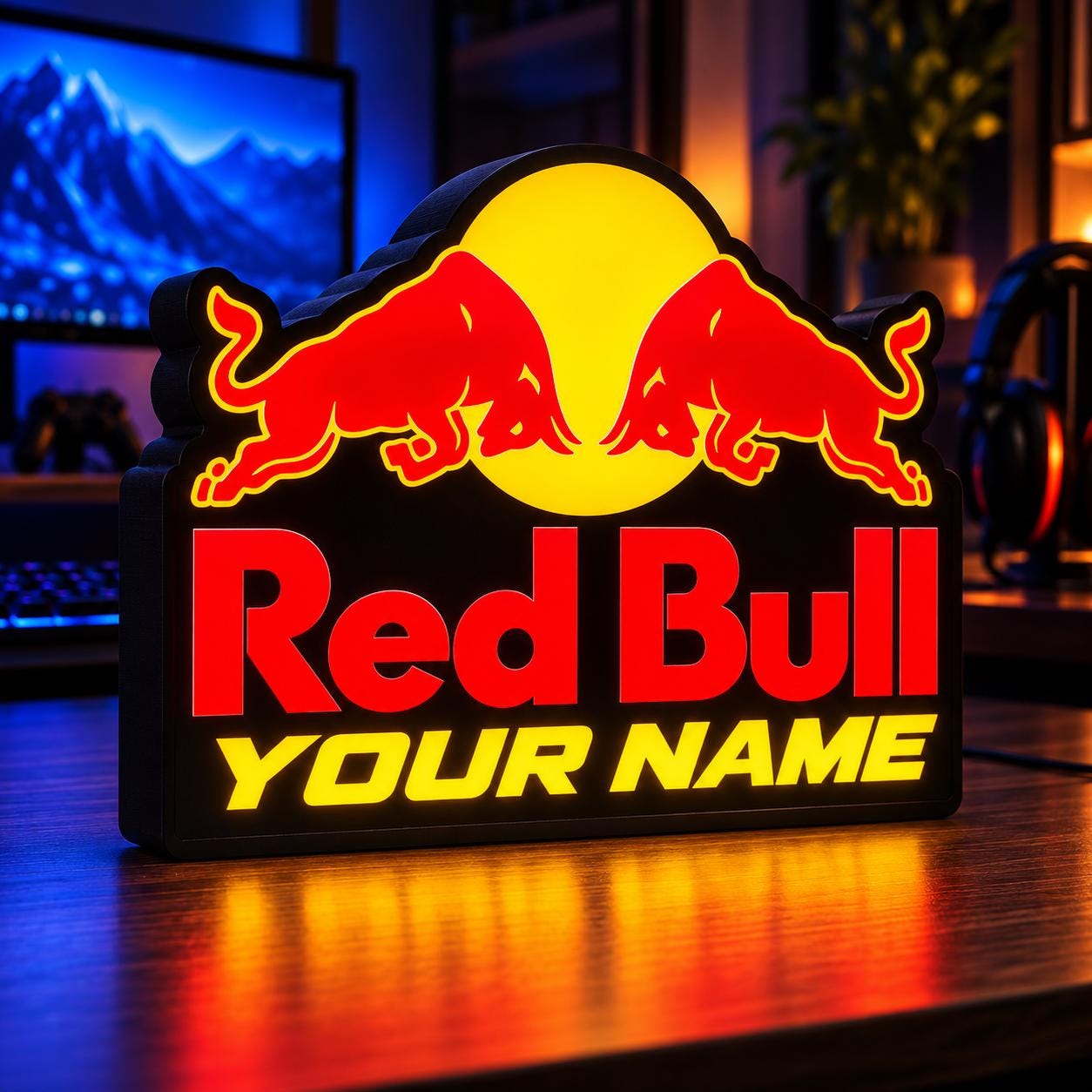Néon redbull sign - Etsy 日本
