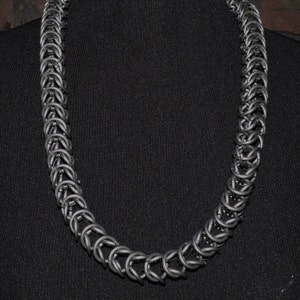 30” Chainmail Necklace 4 in 1 box  Large heavy rings men&#39;s gift chainmaille necklace medieval necklace renaissance jewelry