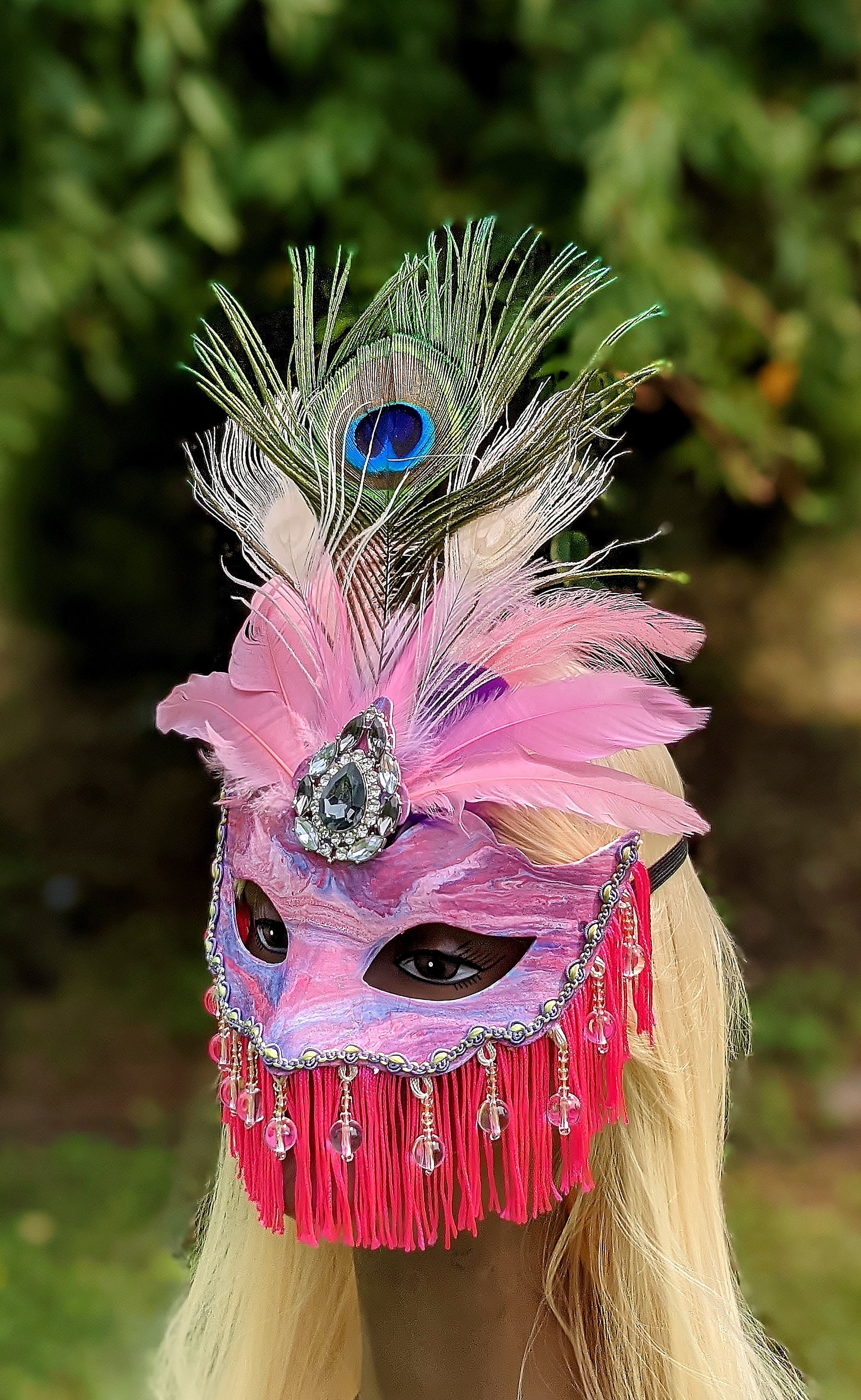 Happyyami Mardi Gras Maske - Mittelgroße Party-Maske Für Halloween, Karneval & Cosplay