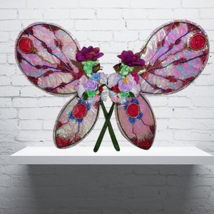 Adult realistic fairy wings Faerie Cellophane Wings , Large iridescent fae wings woodland fairy Costume Cosplay